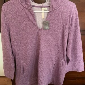 J. Jill Lavender Hooded Top NWT